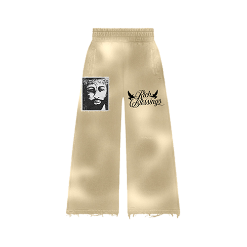 RICH BLESSINGS PANTS BEIGE