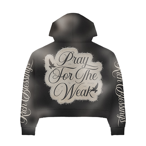 RICH BLESSINGS BLACK ZIP UP