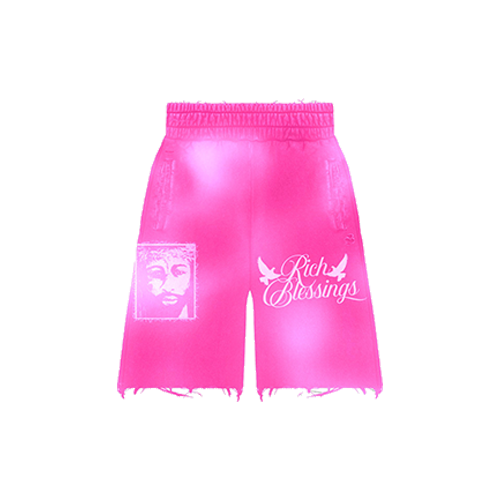 RICH BLESSINGS SHORTS PINK