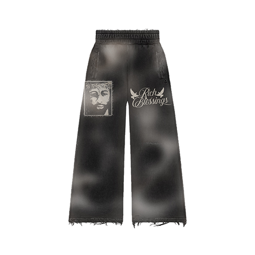 RICH BLESSINGS PANTS BLACK